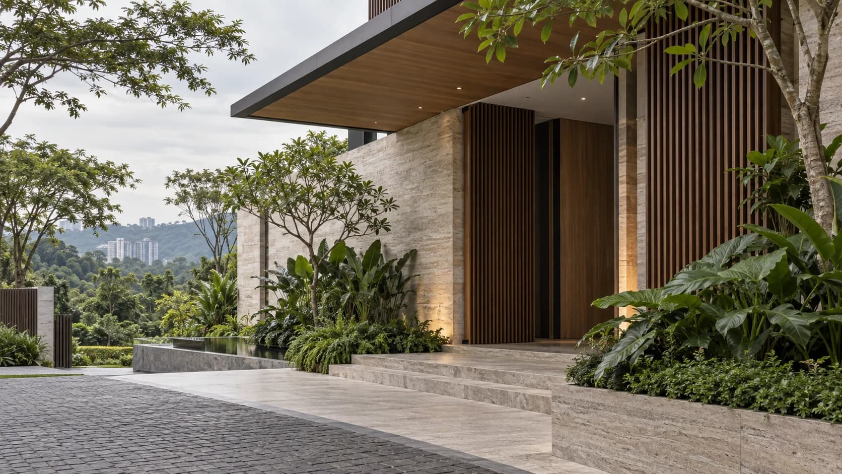 Tropical contemporary architecture in Malaysia